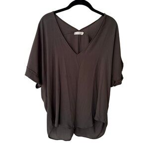Lush, vneck, tunic, L